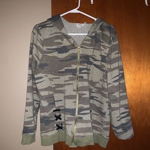 Modish rebel purchased from buckle camo hoodie XL